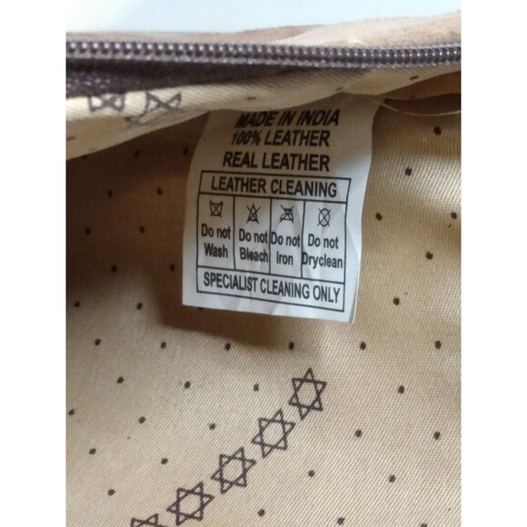 Vaan & Co Leather And Suede Crossbody Bag Print Patchwork Purse Small Handbag - Picture 5 of 7